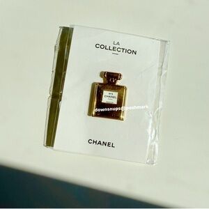 Chanel La Collection No 5 Bottle Gold Metal Pin Brooch
